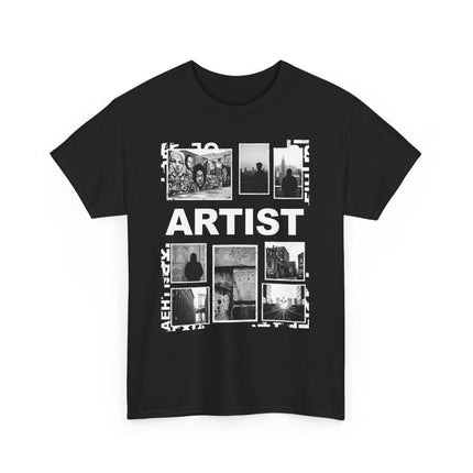 Artist Photo Collage Tee — "ARTIST" Graphic T-Shirt