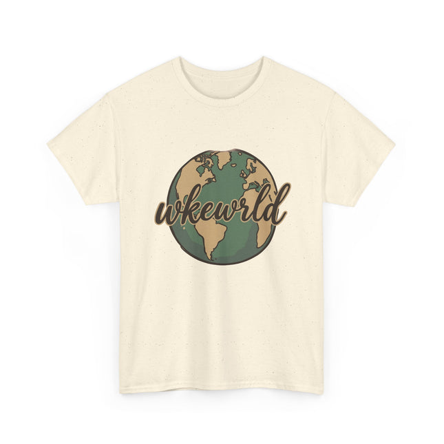 Woke World Tee — Vintage Earth Globe Graphic T-Shirt