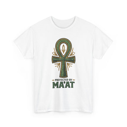 Maat Ankh T-Shirt — "Protected by MAAT" Spiritual Symbol Tee