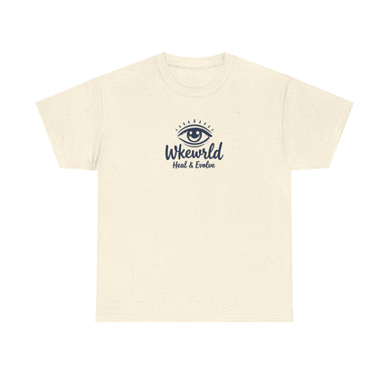 Eye Logo T‑Shirt — Wkewrld "Heal & Evolve" Graphic Tee