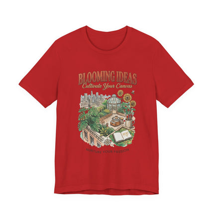 Blooming Ideas Garden Tee — "Cultivate Your Canvas" Graphic T-Shirt