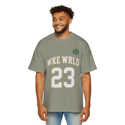Wkewrld jersey Themed Oversized Tee — Graphic Money Face Men's Shirt