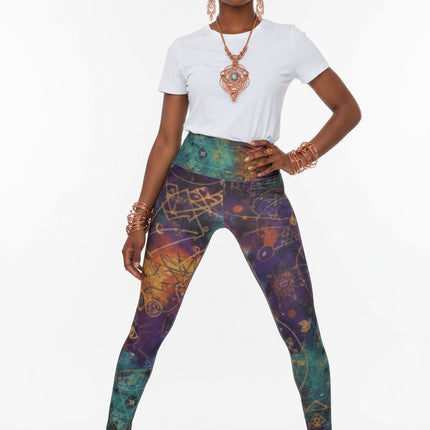 Celestial Psychedelic Vision All-Over Leggings #5