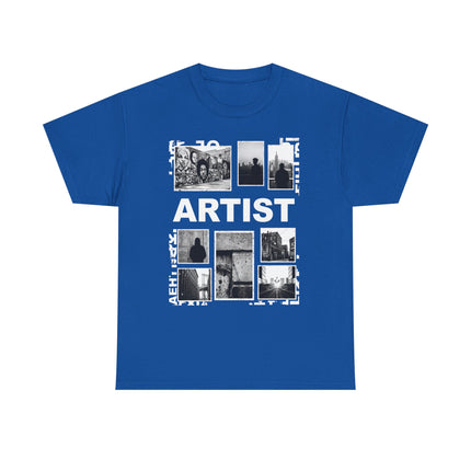 Artist Photo Collage Tee — "ARTIST" Graphic T-Shirt
