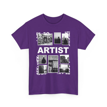 Artist Photo Collage Tee — "ARTIST" Graphic T-Shirt