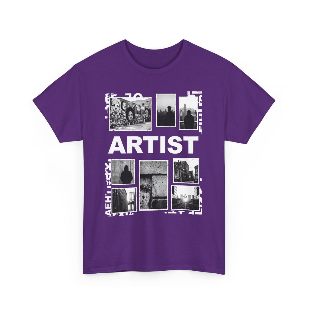 Artist Photo Collage Tee — "ARTIST" Graphic T-Shirt