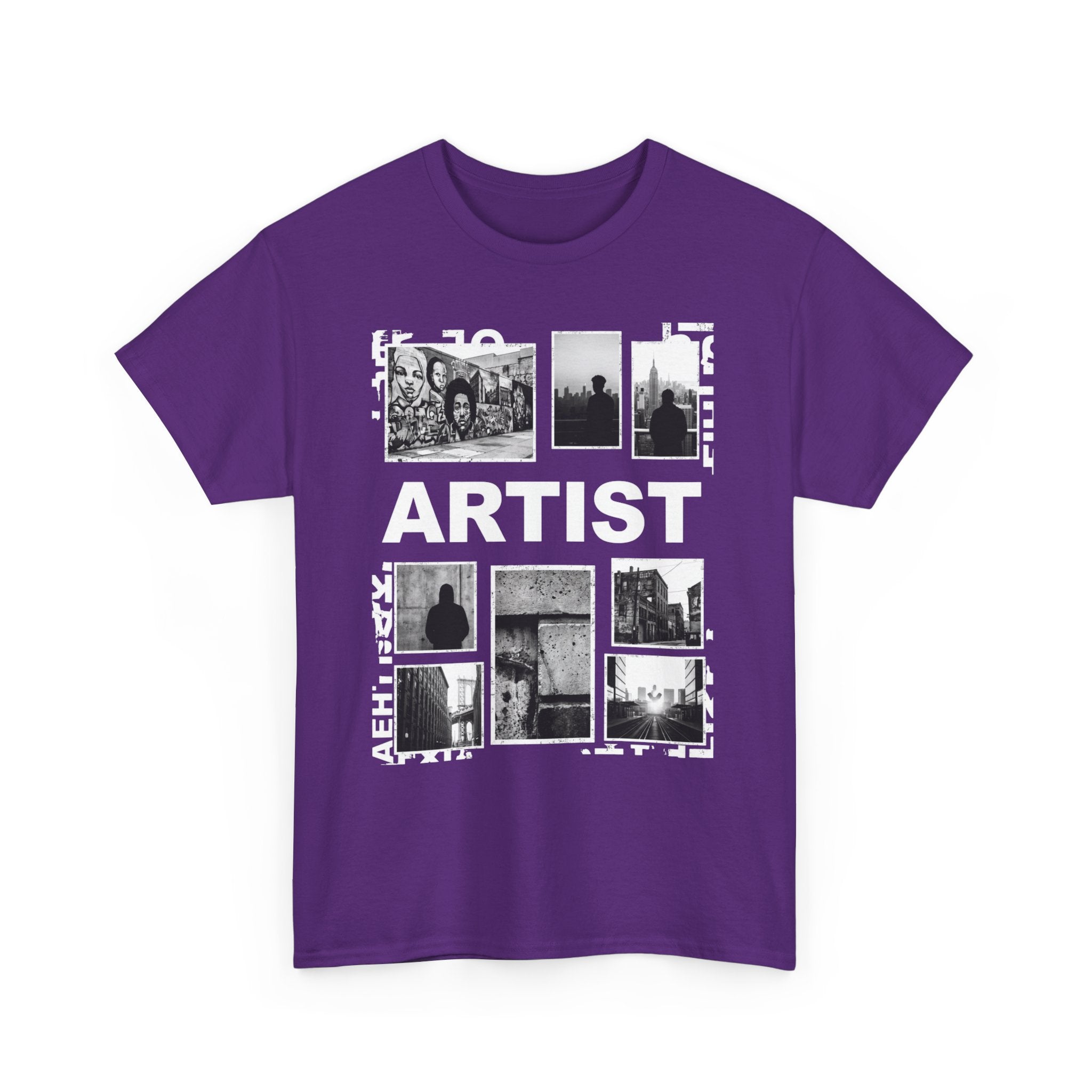 Artist Photo Collage Tee — "ARTIST" Graphic T-Shirt