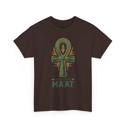 Maat Ankh T-Shirt — "Protected by MAAT" Spiritual Symbol Tee