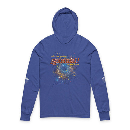 Copper Celestial spiritual Hooded Long Sleeve Tee