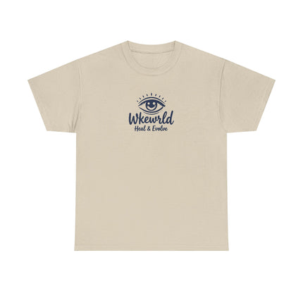 Eye Logo T‑Shirt — Wkewrld "Heal & Evolve" Graphic Tee