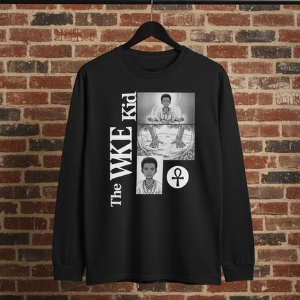 The WKE Kid White Font Unisex Ultra Cotton Long Sleeve Tee - Unique Graphic Tee for Trendsetters