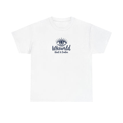 Eye Logo T‑Shirt — Wkewrld "Heal & Evolve" Graphic Tee