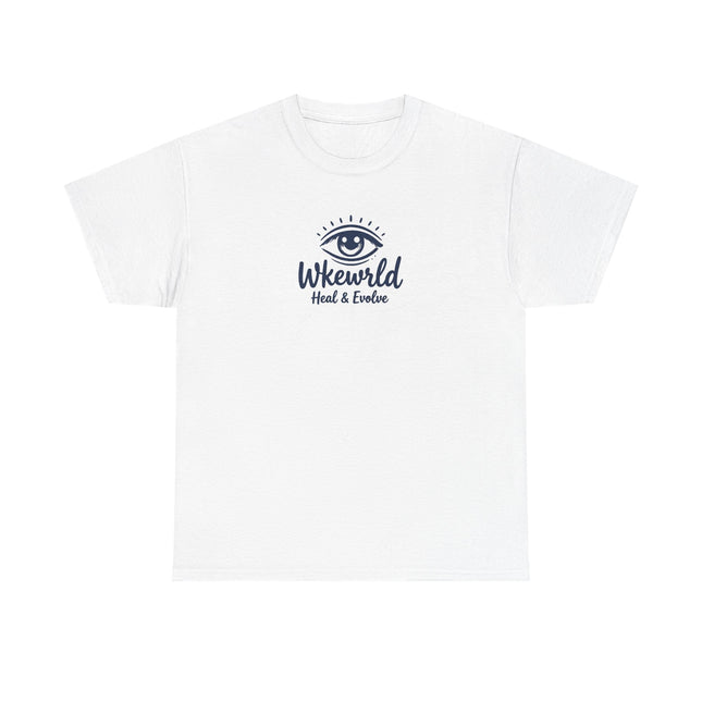 Eye Logo T‑Shirt — Wkewrld "Heal & Evolve" Graphic Tee