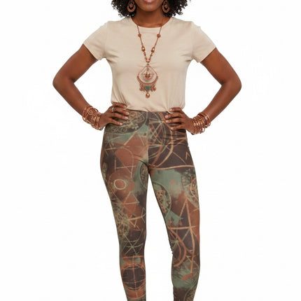 Enlightened Sacred Geometry All-Over Leggings #2