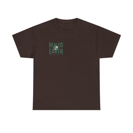Healed Earth Tee — Small Chest Eco Graphic T‑Shirt