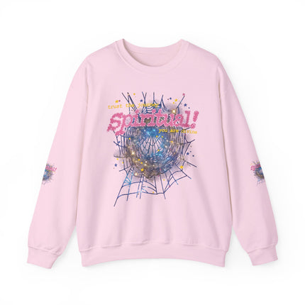 Spiritual Graphic Crewneck Sweatshirt – Dreamy Spiderweb Art