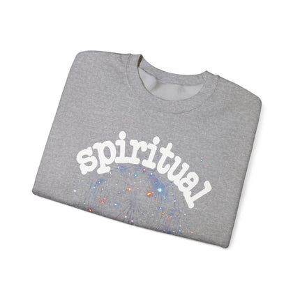 of Spiritual Graphic inspired Crewneck Sweatshirt – Dreamy Spiderweb Art