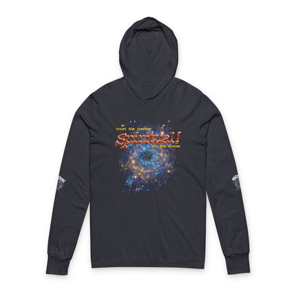 Copper Celestial spiritual Hooded Long Sleeve Tee
