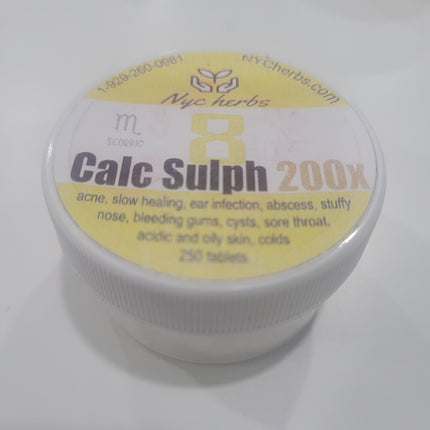 Calcium Sulfate #8 (Calc Sulph 200X) | Cell Salt for Cleansing & Renewal