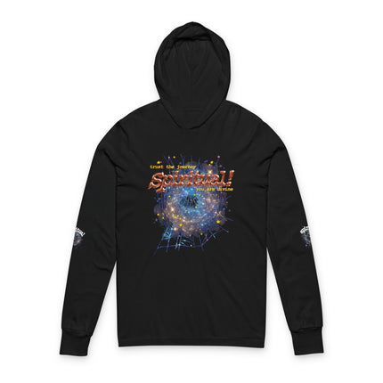 Copper Celestial spiritual Hooded Long Sleeve Tee
