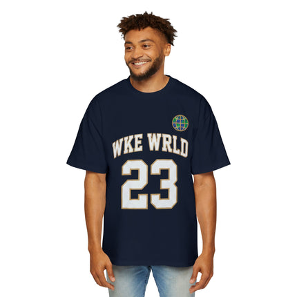 Wkewrld jersey Themed Oversized Tee — Graphic Money Face Men's Shirt