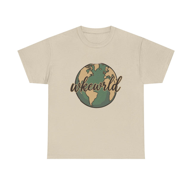 Woke World Tee — Vintage Earth Globe Graphic T-Shirt