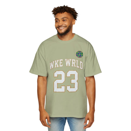 Wkewrld jersey Themed Oversized Tee — Graphic Money Face Men's Shirt