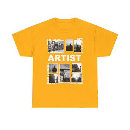 Artist Photo Collage Tee — "ARTIST" Graphic T-Shirt