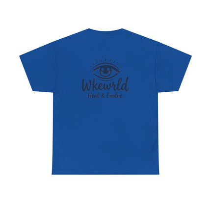 Eye Logo T‑Shirt — Wkewrld "Heal & Evolve" Graphic Tee