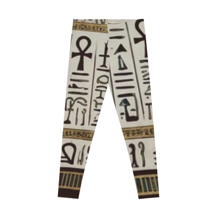 Egyptian print Leggings — Vintage Egyptian Art All-Over Print