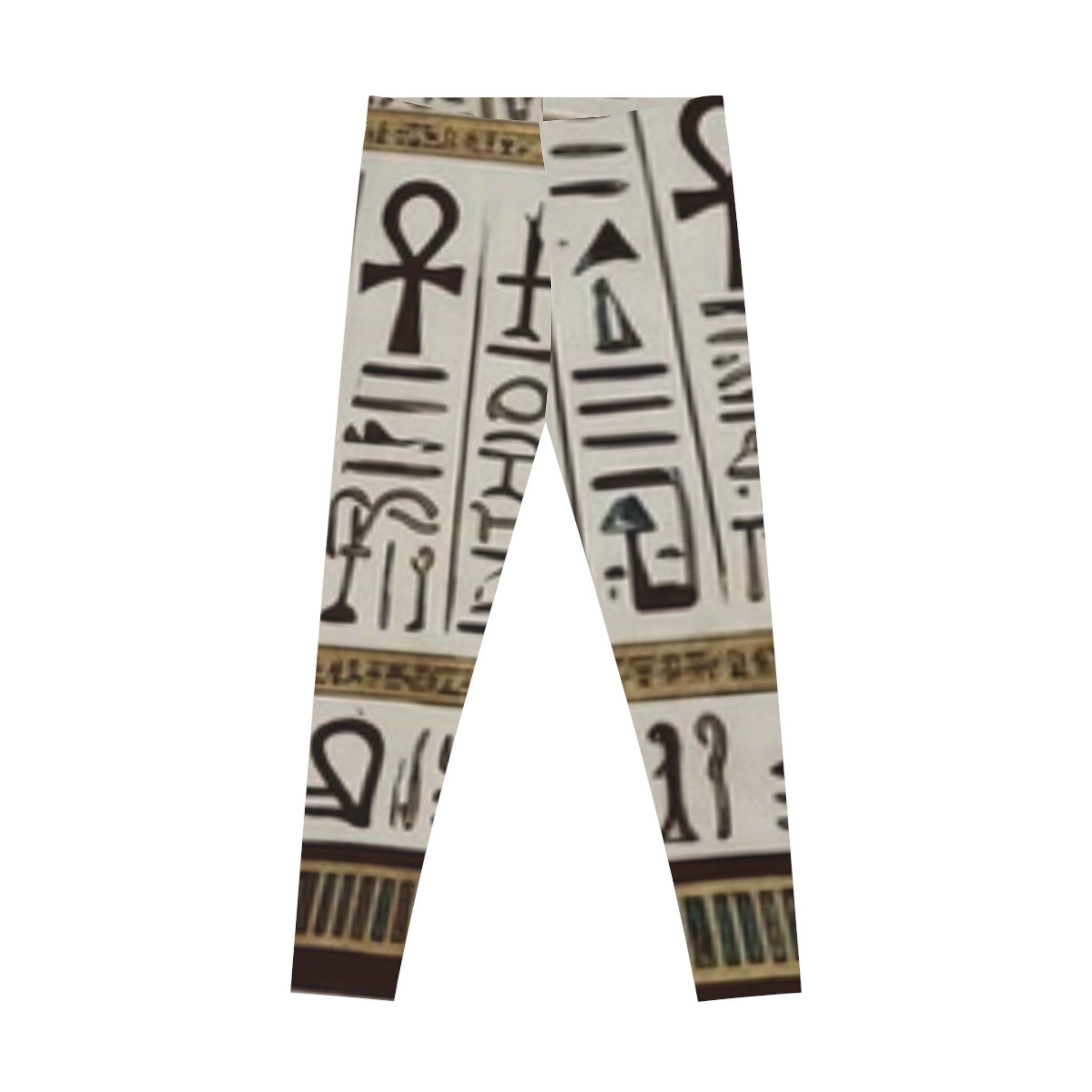 Egyptian print Leggings — Vintage Egyptian Art All-Over Print