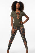 Awakened Ankh Energy All-Over Leggings #11