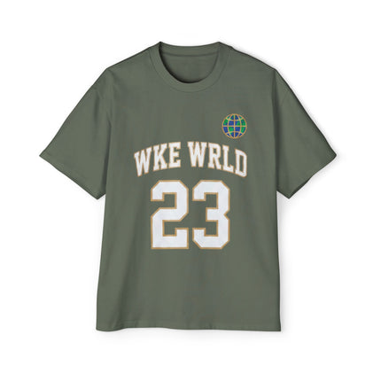 Wkewrld jersey Themed Oversized Tee — Graphic Money Face Men's Shirt