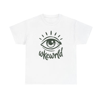 Eye Graphic Tee — 'Woke World' Retro Eye Illustration T‑Shirt
