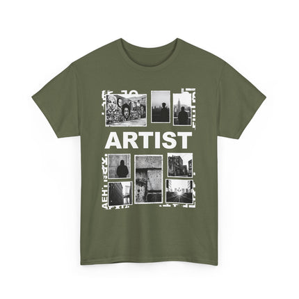 Artist Photo Collage Tee — "ARTIST" Graphic T-Shirt