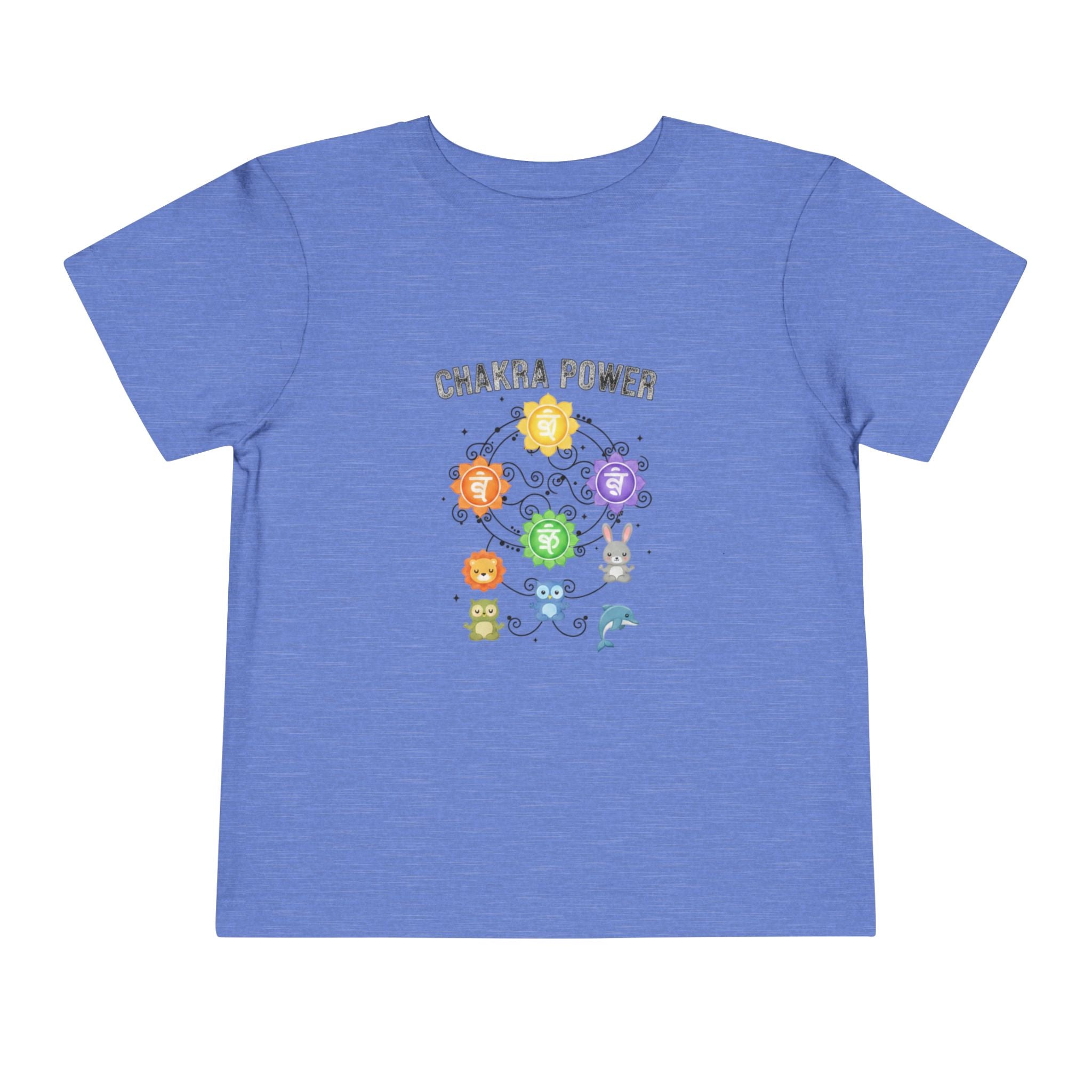 Chakra Power Toddler Tee — Colorful Kids Chakra Energy Shirt