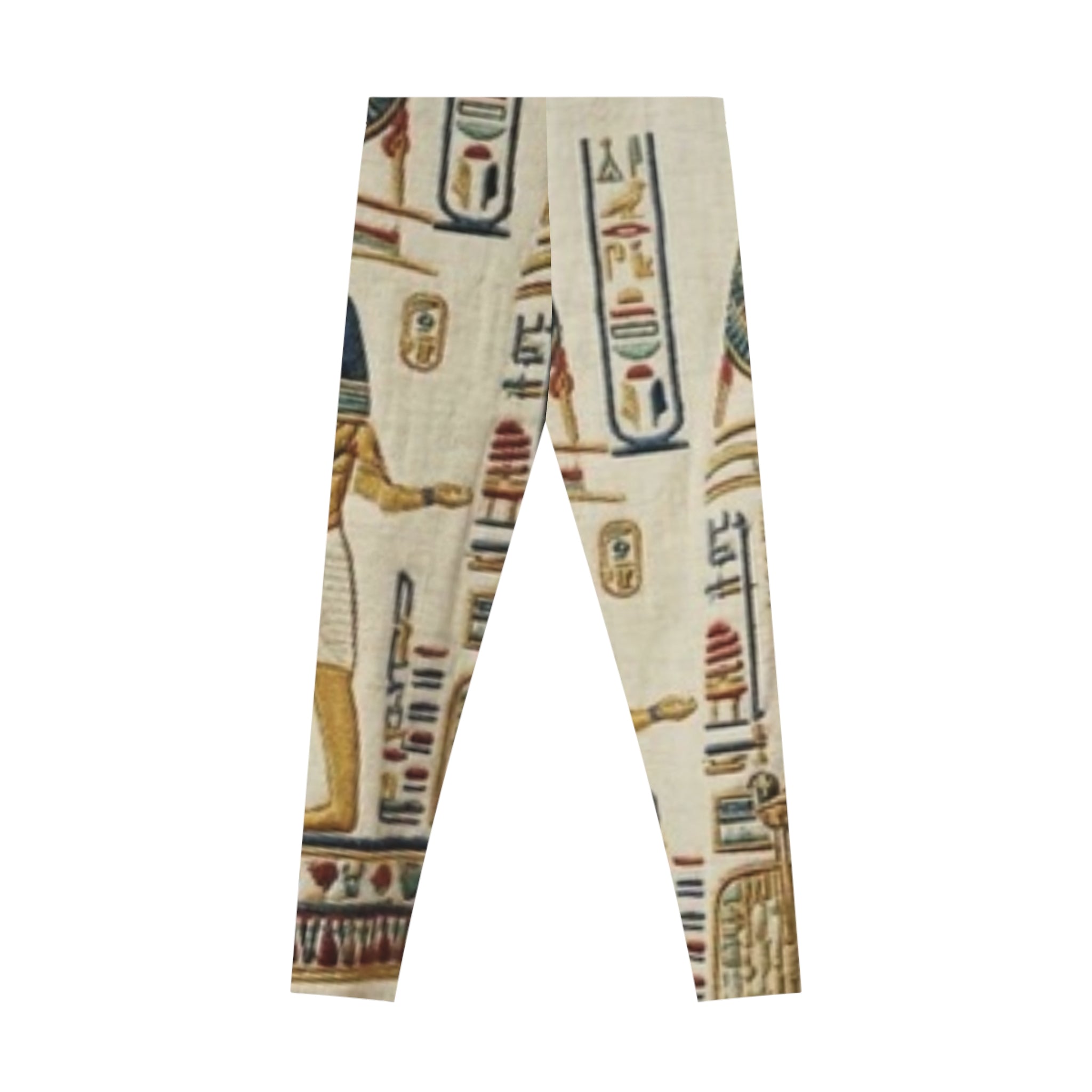 Egyptian Hieroglyph Leggings — Vintage Egyptian Art All-Over Print