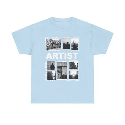 Artist Photo Collage Tee — "ARTIST" Graphic T-Shirt