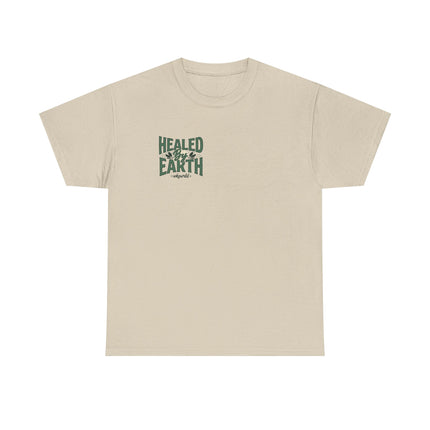 Healed Earth Tee — Small Chest Eco Graphic T‑Shirt