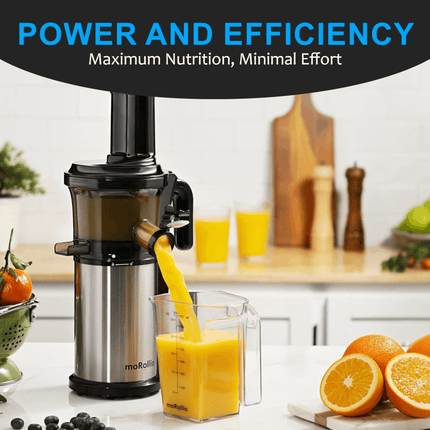 moRollio 45RPM Cold Press Slow Masticating Juicer