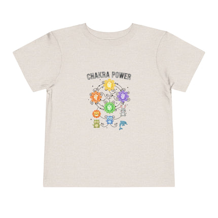 Chakra Power Toddler Tee — Colorful Kids Chakra Energy Shirt