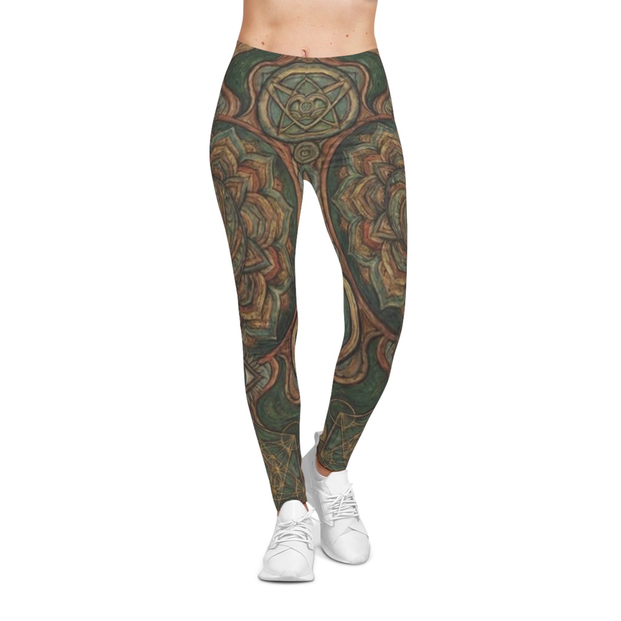 Trippy Boho Dreamcatcher Leggings — Women's Casual Yoga & Everyday AOP Leggings