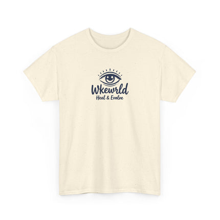 Eye Logo T‑Shirt — Wkewrld "Heal & Evolve" Graphic Tee