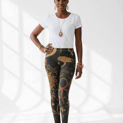 Celestial Divine Feminine All-Over Leggings #6