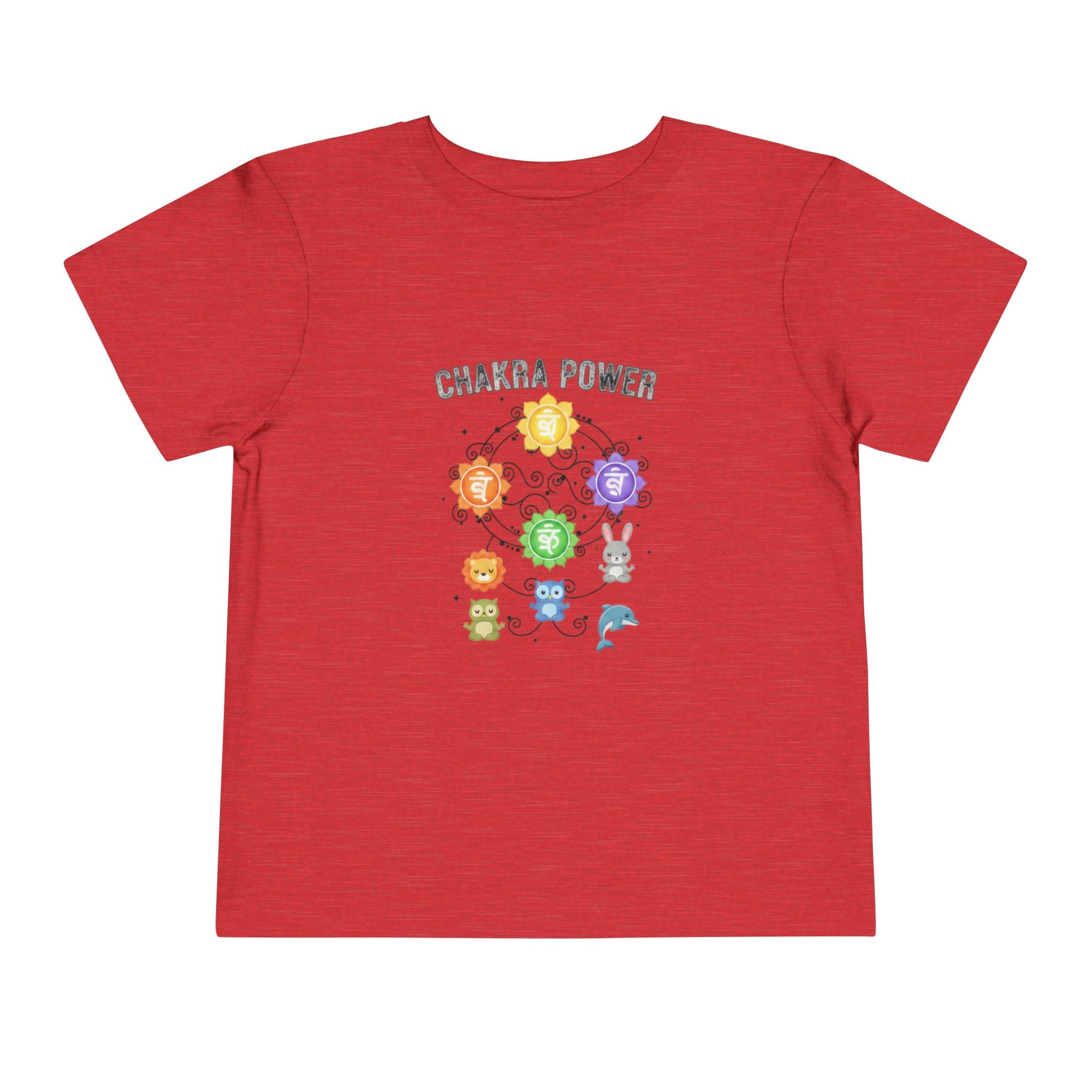 Chakra Power Toddler Tee — Colorful Kids Chakra Energy Shirt