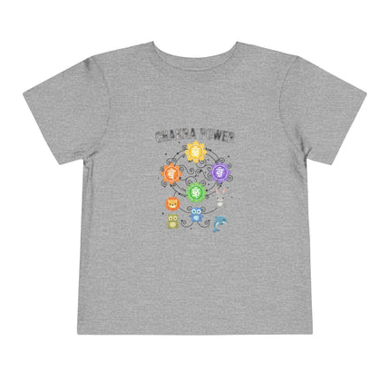 Chakra Power Toddler Tee — Colorful Kids Chakra Energy Shirt