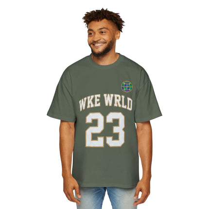 Wkewrld jersey Themed Oversized Tee — Graphic Money Face Men's Shirt