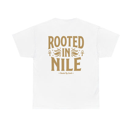 Rooted in Nile T-Shirt — Egyptian Ankh Plant Vibe Tee