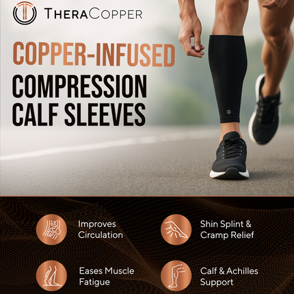 Copper Calf Compression Sleeves (2 Pack)