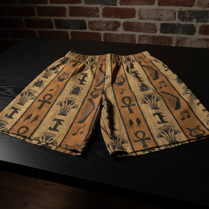 Egyptian Hieroglyphic Print sports Shorts